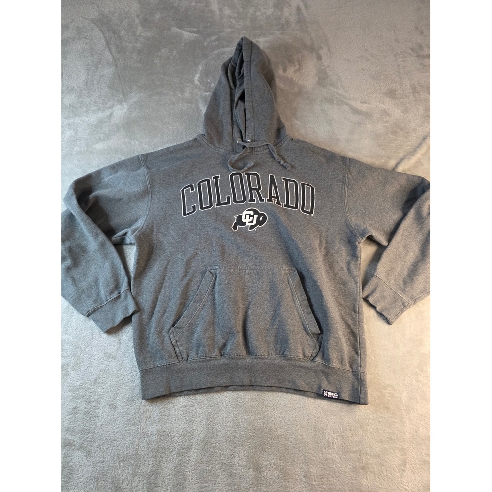 Gear For Sports Hoodie Mens Medium Gray Colorado Buffaloes Big Cotton Pullover